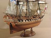 деревянная модель парусника фрегат «Воин»