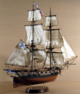 модель парусника из дерева яхта «Дружба»
