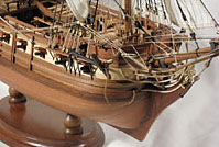 модель парусника фрегат «Воин»